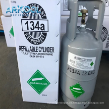 Refrigerante de gas R134A in CAN con latas pequeñas buen precio CE/DOT EU Gas en hidrocarburo